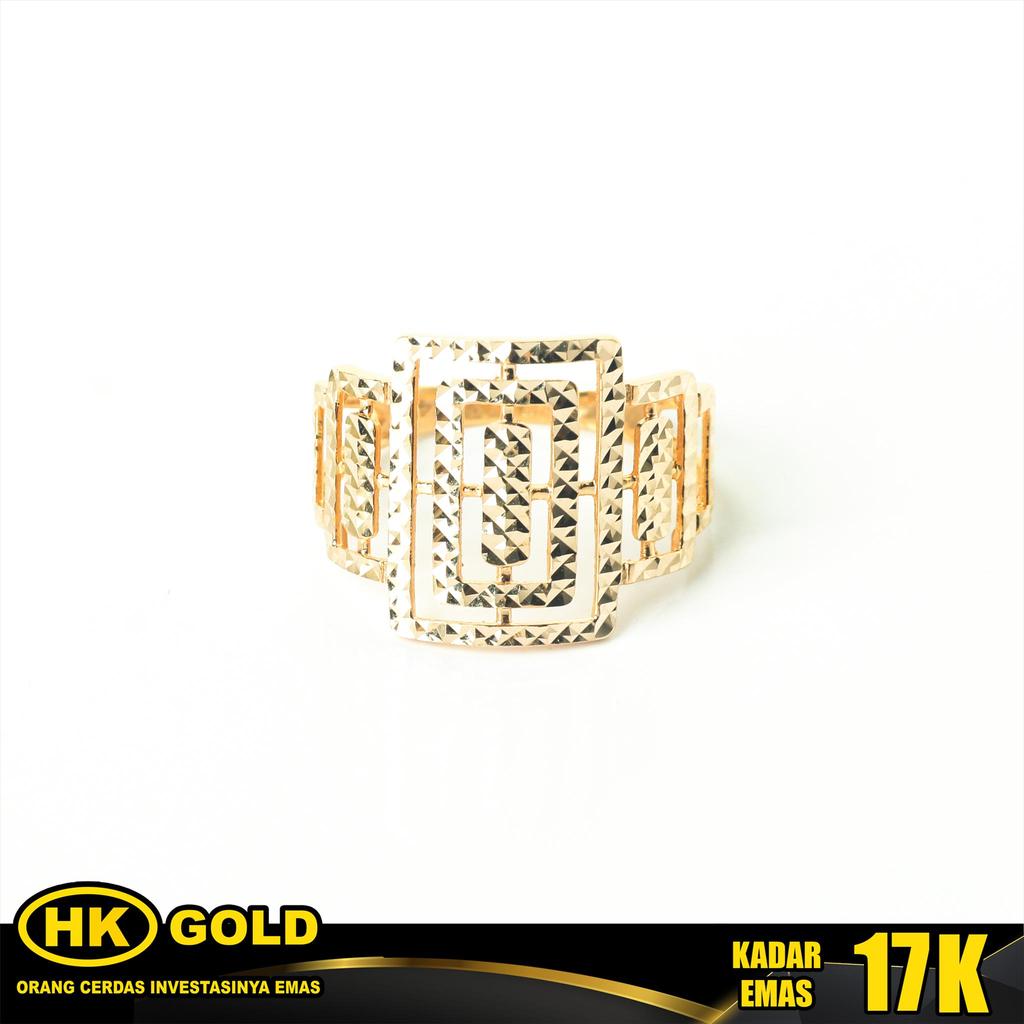 Cincin Emas 17K Type 916 HK GOLD