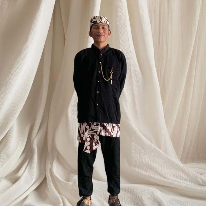 Baju Adat Basofi baju adat Jawa Cak & Ning baju adat Jawa timur Beskap baju karnaval - Komplit, Anak