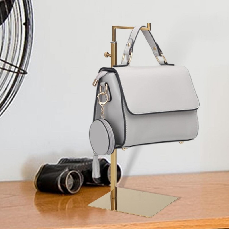 Rak Hanger Display Tas Stainless Steel Rak Gantungan Tas Display Tas Toko Store Gantungan Tas