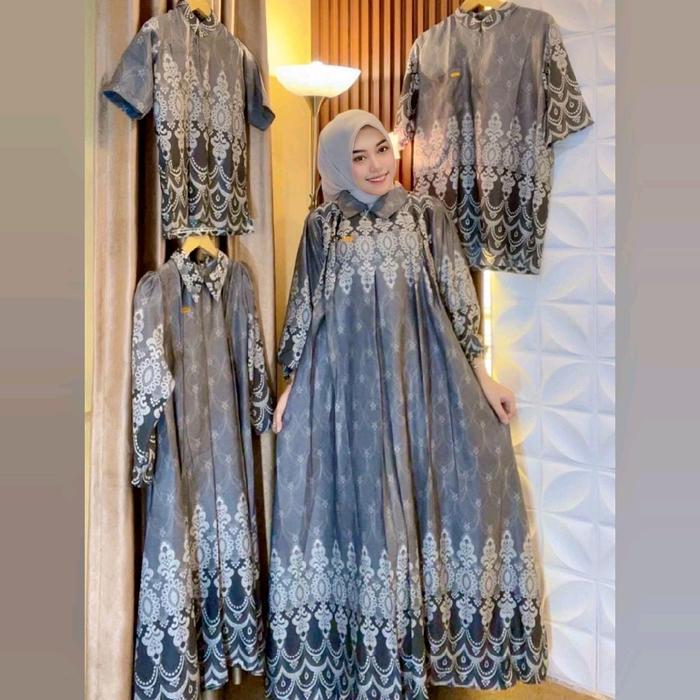 ALESHA FAMILY SET SERIES MAXMARA LUXURY SILKPREMIUM - Lightpurple, GamisMom M