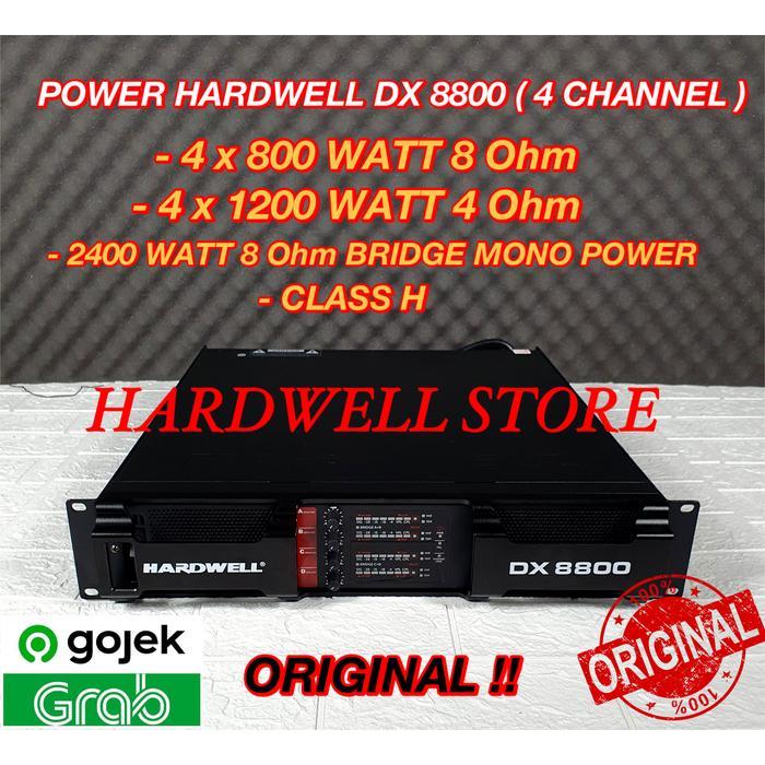 POWER HARDWELL 4 CHANNEL DX 8800 ORIGINAL