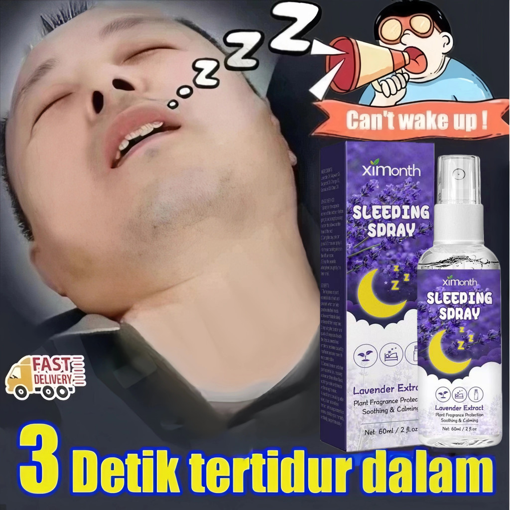 SLEEP SPRAY Semprotan Tidur Deep Sleep Pillow Spray Insomnia Spray Bantu Tidur Nyenyak Sleep Patch 6
