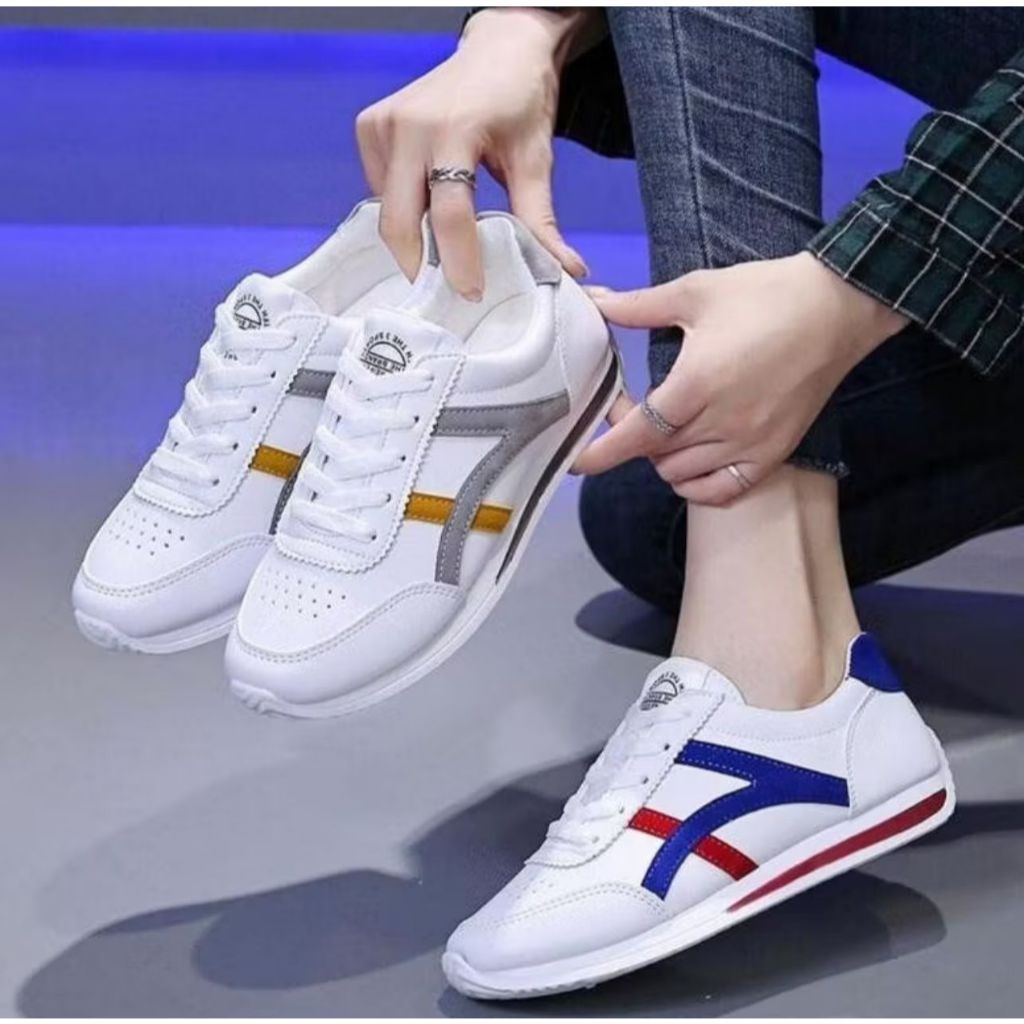 Sepatu sneakers casual wanita terbaru sepatu sekolah wanita sepatu wanita terbaru sepatu korean
