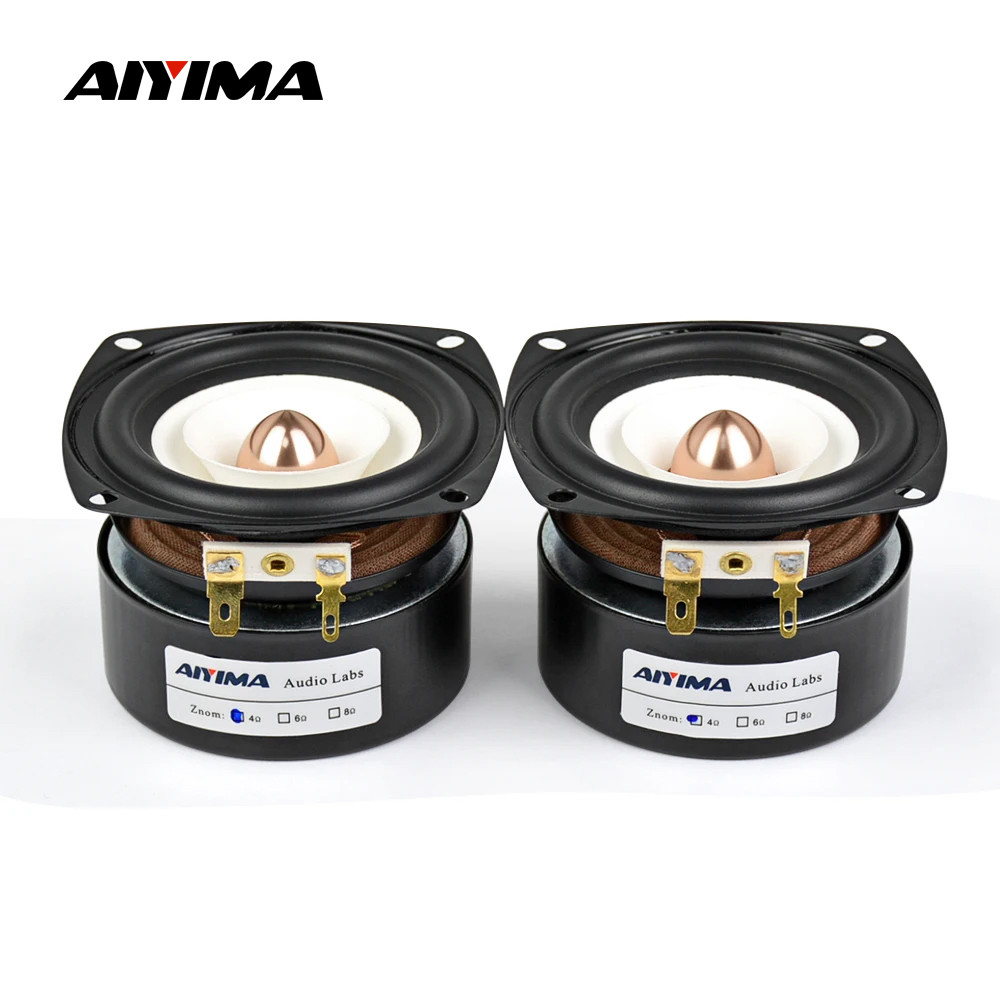 AIYIMA 2Pcs 3 Inch Full Range Speakers 4 8 Ohm 15W Loudspeaker Bass Midrange Sound Speaker For Home 