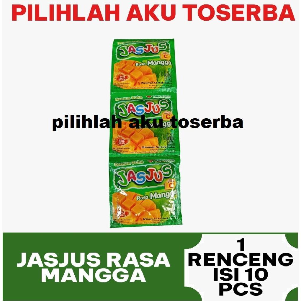 JASJUS JAS JUS Rasa MANGGA kemasan renceng - ( HARGA 1 renceng )