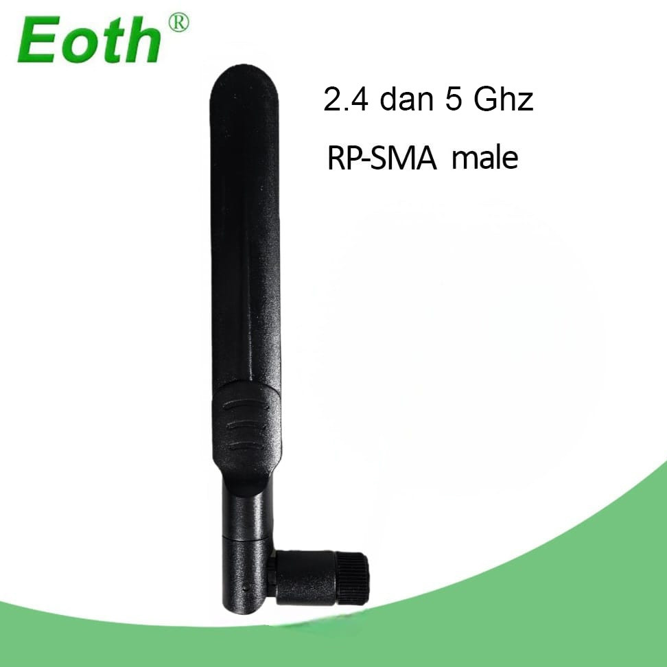 EOTH Antena Router WiFi Amplifier Dual Band 2.4 dan 5GHz RP-SMA Male