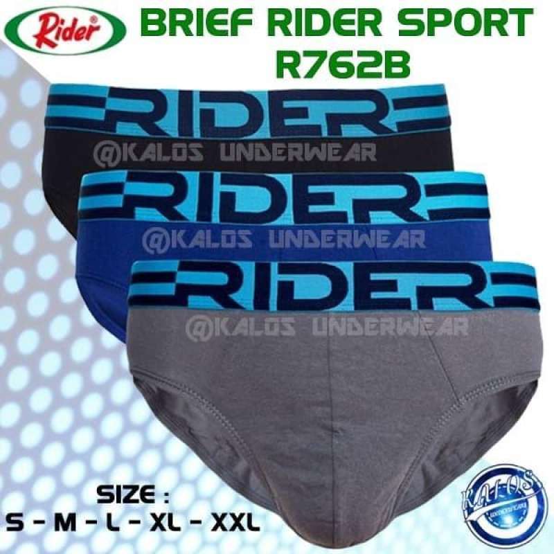 Celana Dalam Pria Rider Sport R762B ISI 3 SIZE S-M-L-XL-XXL (BIG SIZE)
