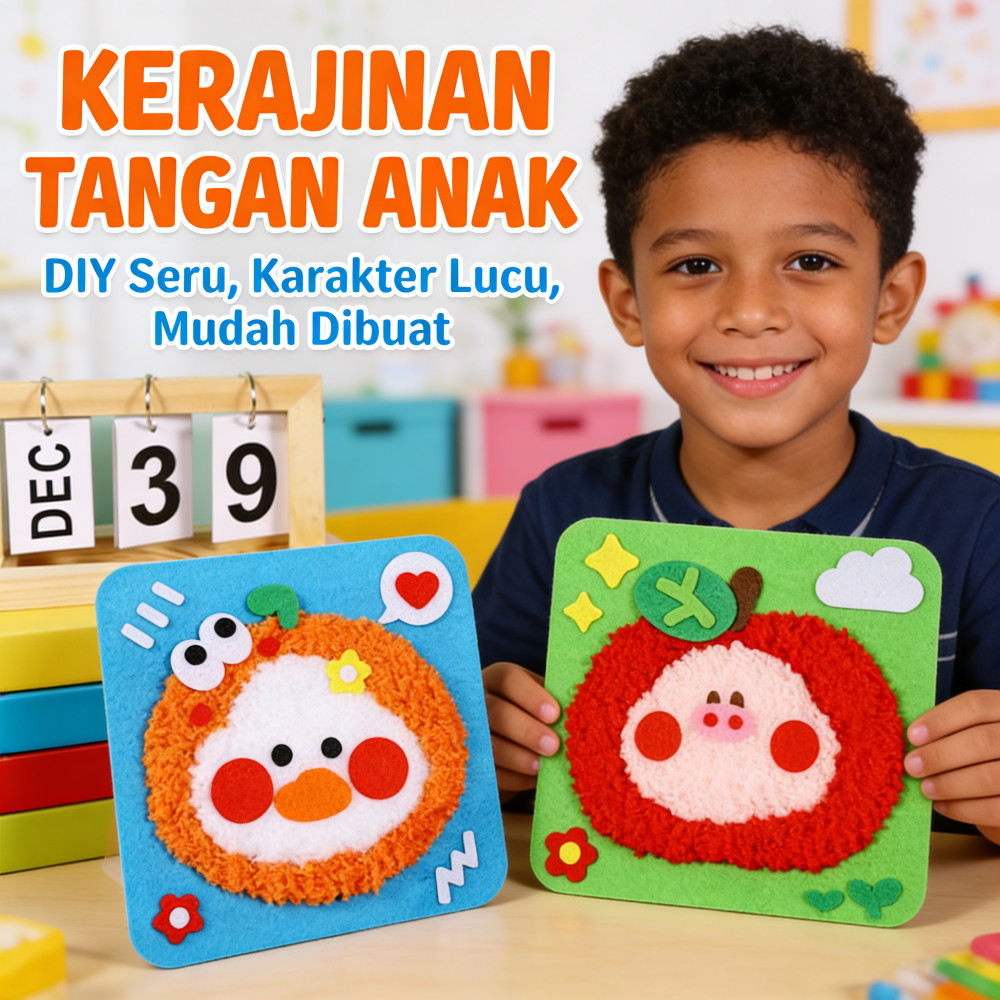 Anak Ulang Tahun Merajut Karakter Sovenir Menjahit Benang Diy