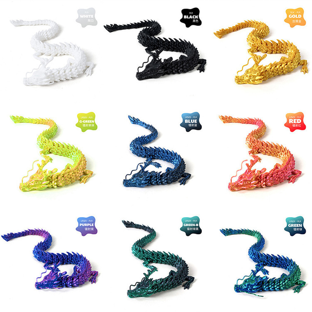 Mainan Koleksi Figure Naga Tiongkok Realistis / Figure Naga Koleksi