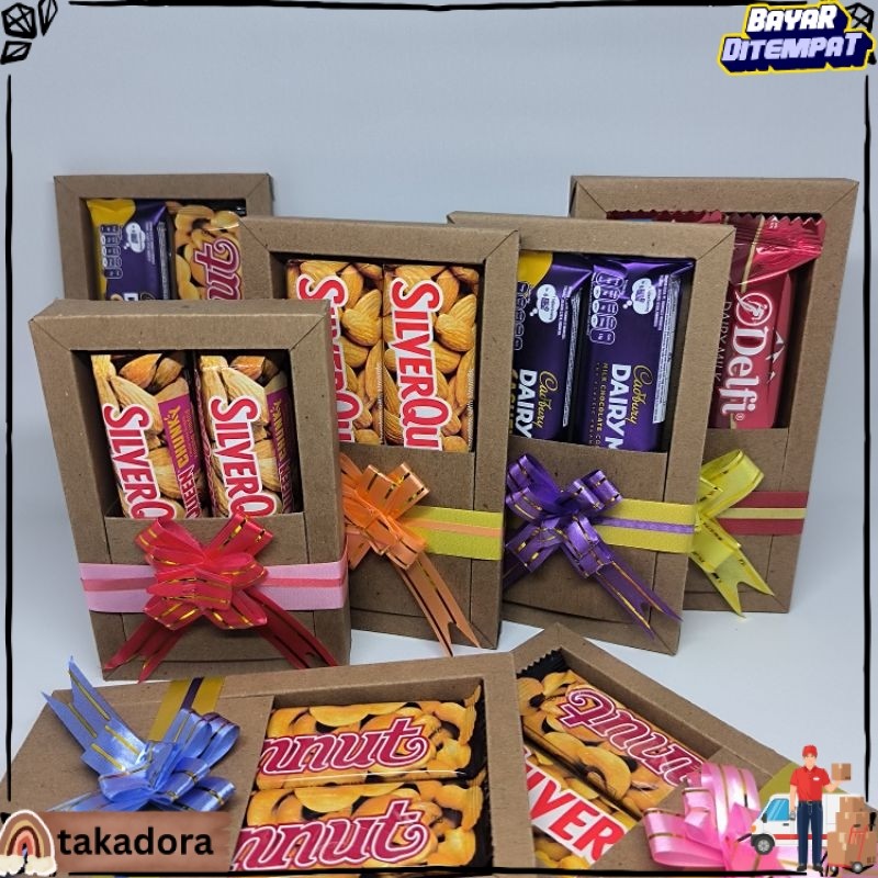 TERLARIS Hampers Coklat mini Silverqueen | Kado ulangTahun Coklat | Kado Valentine Coklat Silverquee