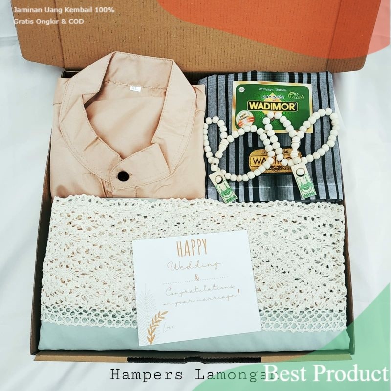 HAMPERS MUKENAH KATUN JUMBO + SARUNG WADIMOR + BAJU KOKO KURTA / PAKET ALAT SHOLAT MUKENA MUSLIM / S