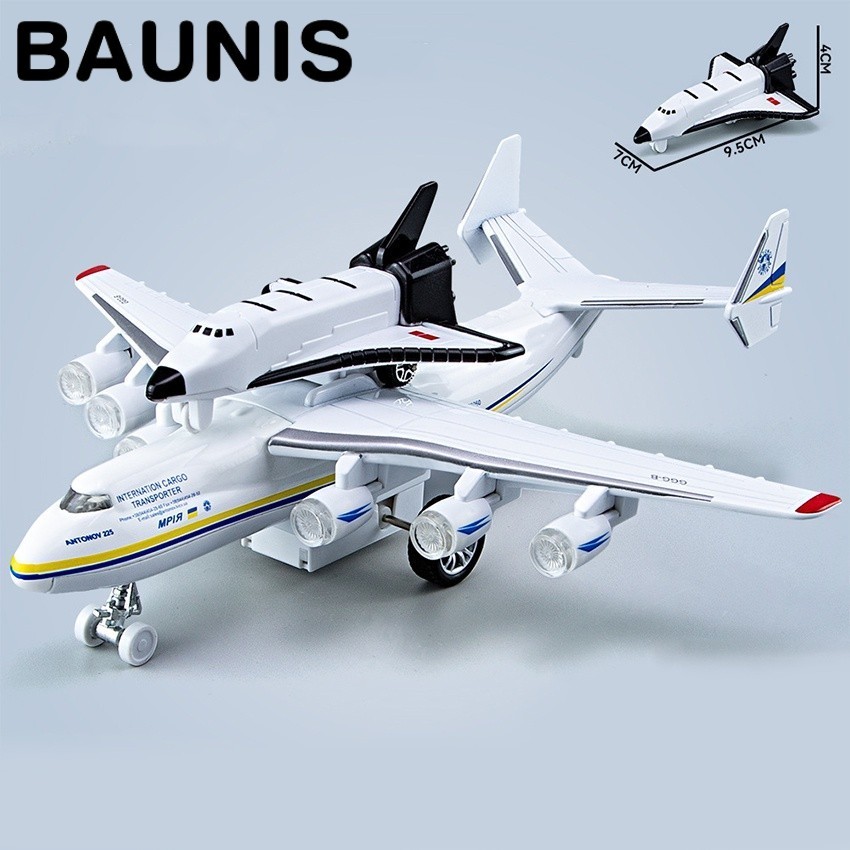 Baunis Miniatur Diecast Pesawat Antonov AN-225 Mriya NASA Model Airplane Airbus Mainan Anak Pajangan