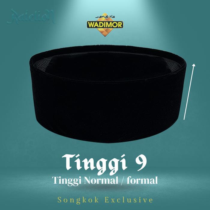 PROMO WADIMOR Peci Songkok Wadimor AC Tinggi 7 8 9 10 Kopeah Laki Hitam Pria Size Anak Dewasa Kopiah
