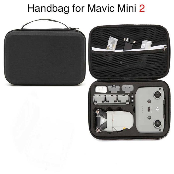 Tas Handbag Hardcase Drone DJI Mavic Mini 2 – EVA Tahan Benturan & Air, Kompartemen Busa untuk Drone