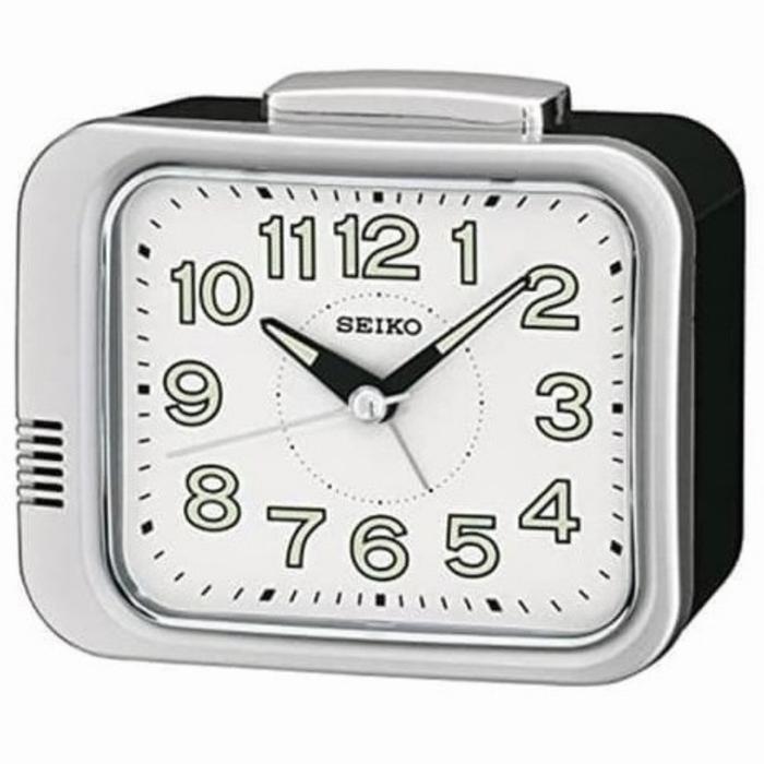 QHK028 Jam weker seiko Original - Silver = S