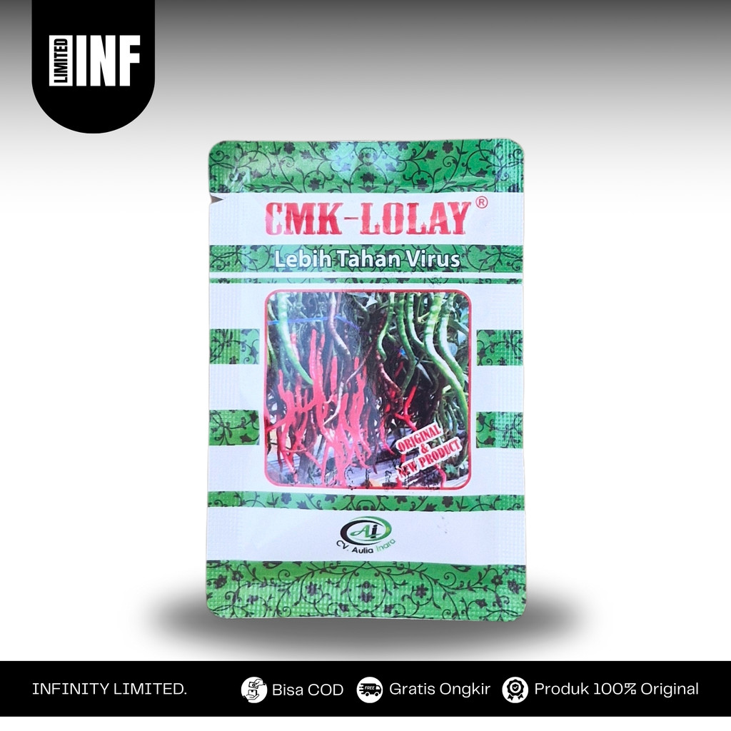 Cabe keriting CMK LOLAY Unggulan kemasan 10 gr bibit cabai tahan virus