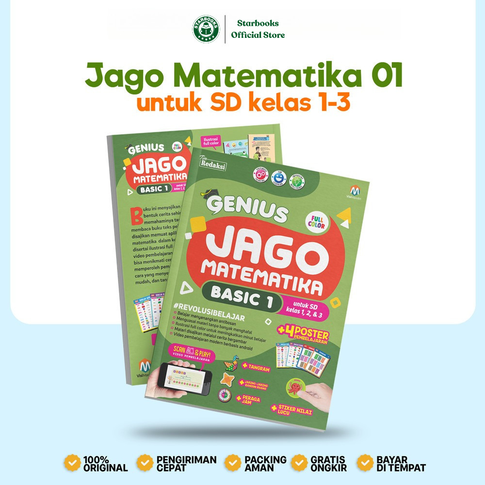 Starbooks - Buku Matematika - Genius Jago Matematika Basic 1