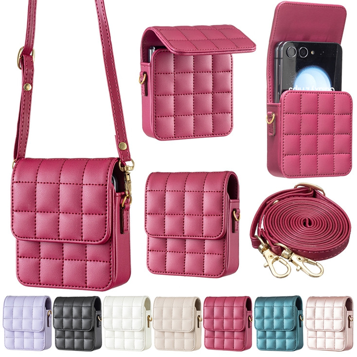 Tas Kulit Ponsel Lipat Universal Untuk Samsung Galaxy Z Flip 7 6 Flip3 5G Flip4 Flip5 Flip 3 4 5 6 C