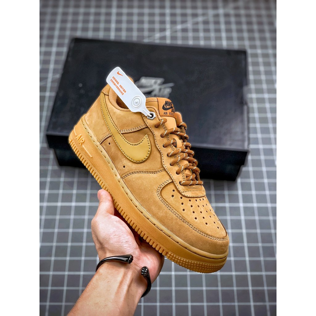 Nike Air Force 1 Low 07 LV8 Wheat Flax CJ9179-200 Sepatu Sneakers Pria Wanita