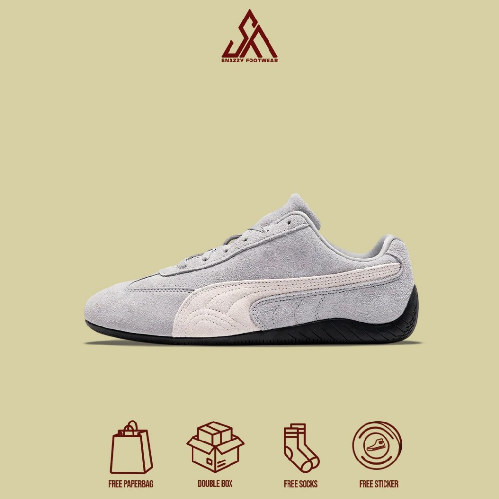 Sepatu Sneakers Puma Speedcat Og Cool Grey 100% Original Unisex