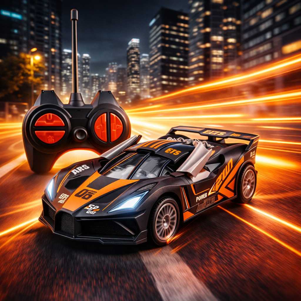 RC Mobil Sedan Sport 4 Channel Remote Control Extreme Series Baterai - Mainan Anak Bisa Buka Pintu