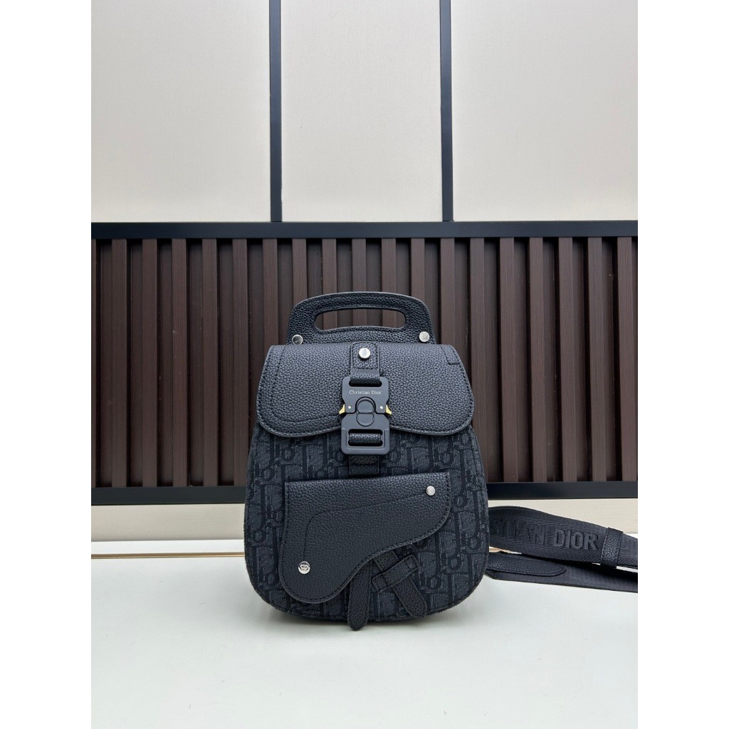 Telur dinosaurus ORI DR Lisa, tas ransel kecil pria model sadel klasik, tas selempang