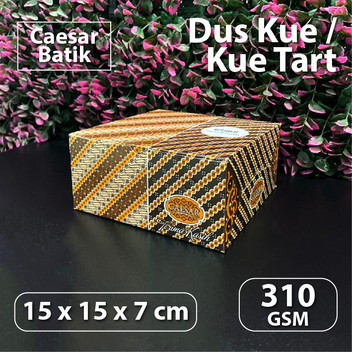 Dus Motif 15 x 15 x 7 cm - Caesar Batik - Dus Kue Cake