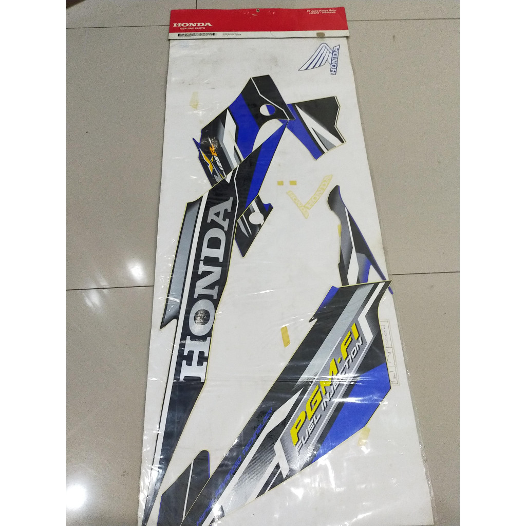 STRIPING FULL SET  HONDA SUPRA X 125 871X0-KTM-N40ZB SET BARU