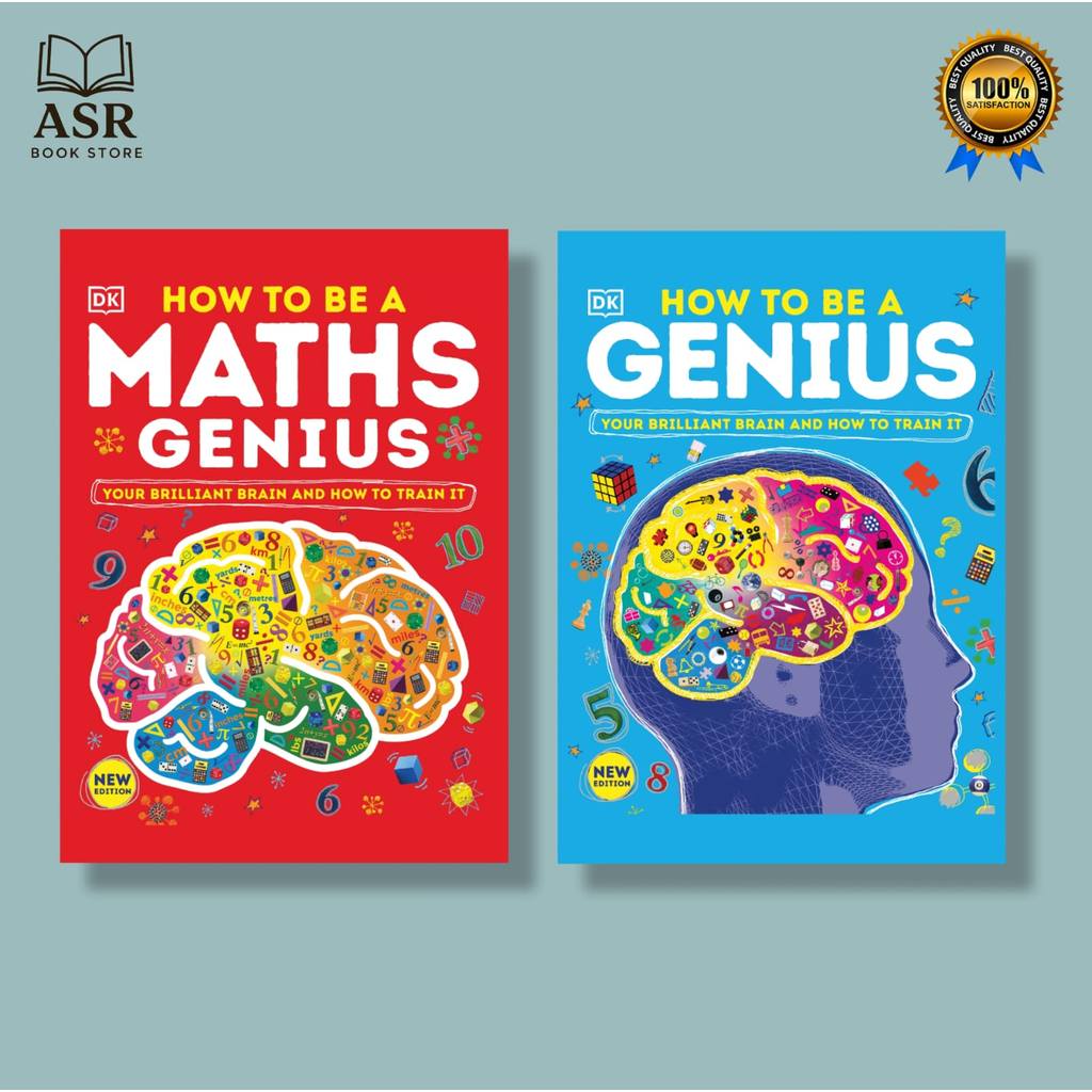 Buku How To Be A Maths Genius & How To Be A Genius, Full Color