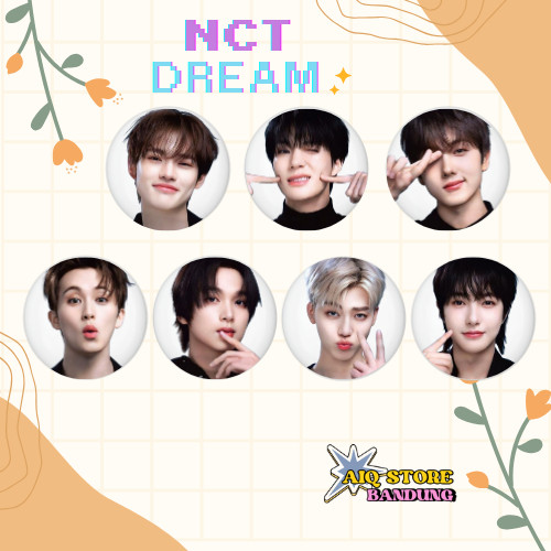 NCT DREAM Pin Bros BoyBand Korea Pin Kpop Pin Tas Aksesoris Fasion Pakaian