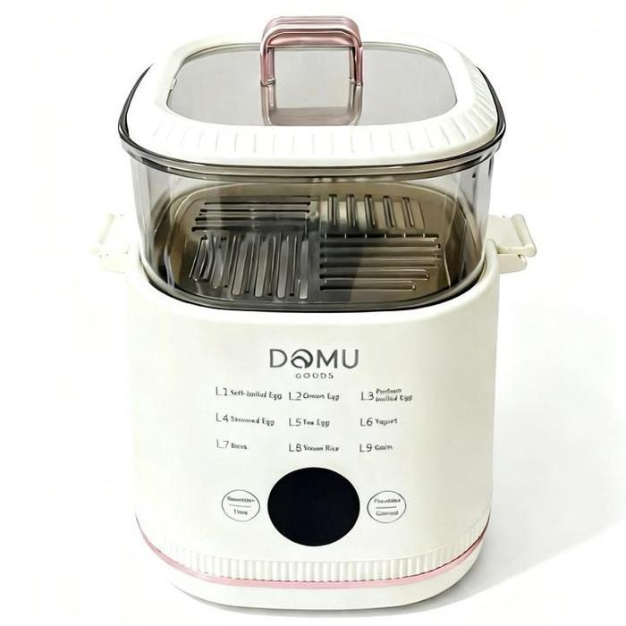 DOMU Mini Egg Steamer / Electric Steamer Multifungsi / Kukusan Listrik / Alat Masak Praktis / Alat K