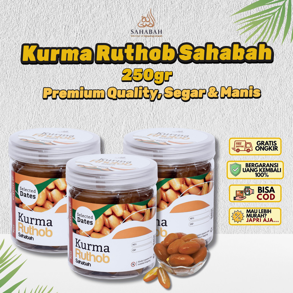 Kurma Ruthob 250gr Fresh Kurma Muda Ruthab Libya Segar Bisa Untuk Promil Kurma Basah Rutob