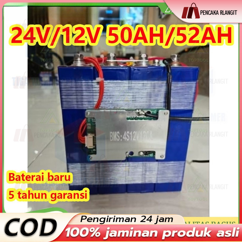 baterai lifepo4 72v/12V/24V  24s 50ah smart bms 520ah Baterai Lifepo4 12V 50 Ah Baru Lifepo4 12v 50A