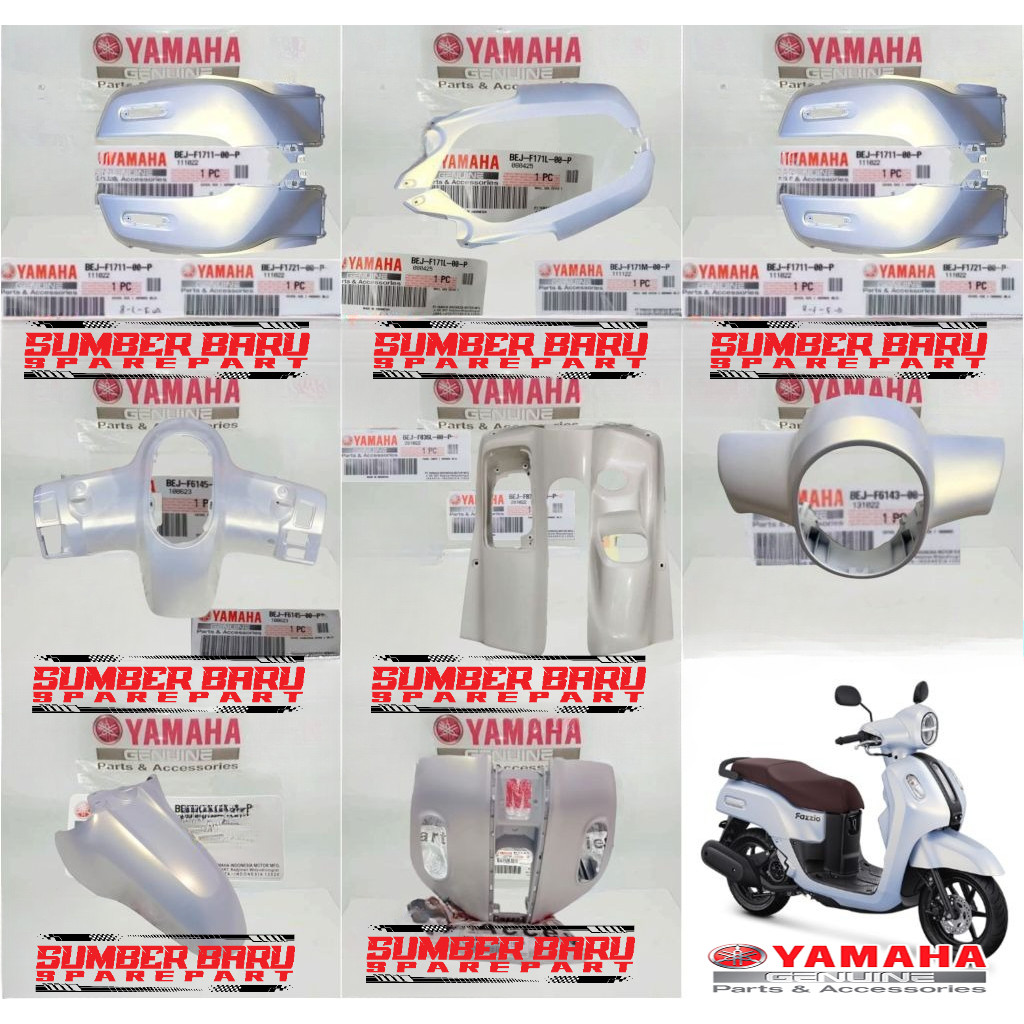 COVER BODY HALUS FAZZIO FAZIO 125 PUTIH PEAR ORIGINAL YAMAHA