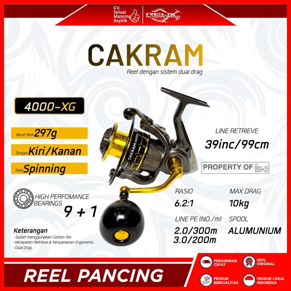 REEL RELIX NUSANTARA CAKRAM | 4000-XG | SPINNING