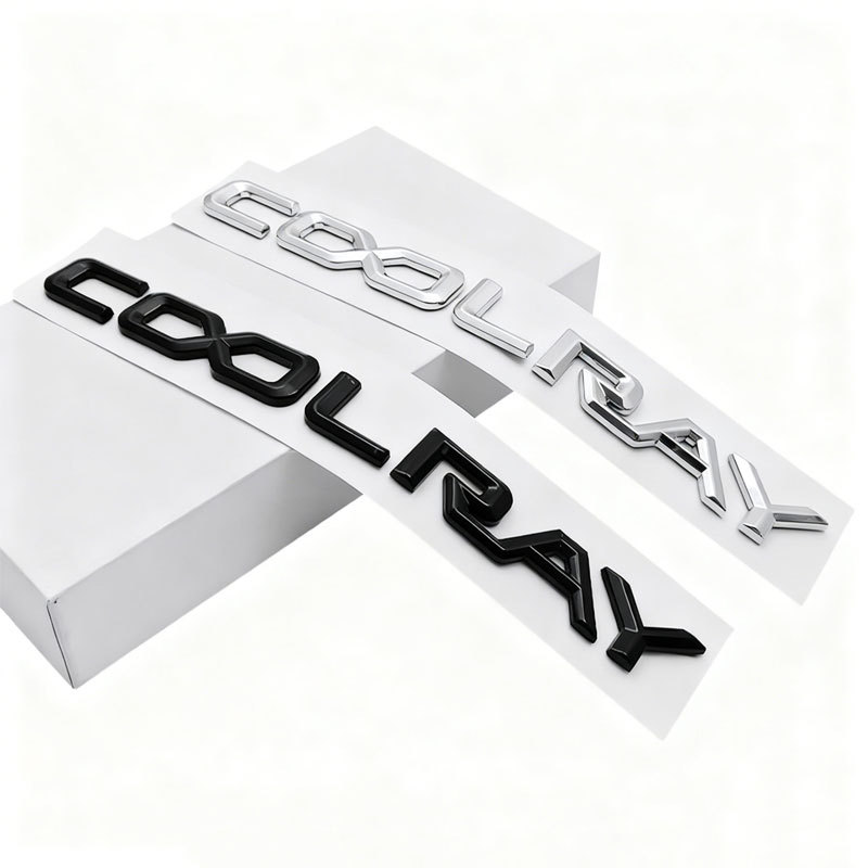 Logo bodi COOLRAY untuk Geely Coolray, stiker mobil yang telah dimodifikasi, logo huruf, label bagas
