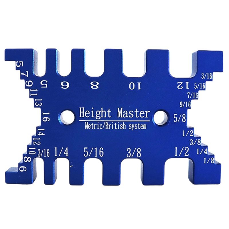 ABBPTenon Caliper Gauge Aluminum Dovetail Jig MMInch Saw Table Machine Woodworking Measuring Tool Sa