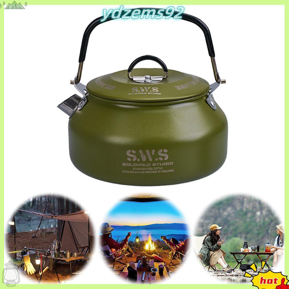 Cerek Luar Ruangan Stainless Steel 304 Untuk Kemring dan Piknik. Cerek Kemring Super Ringan 0.8 Lite