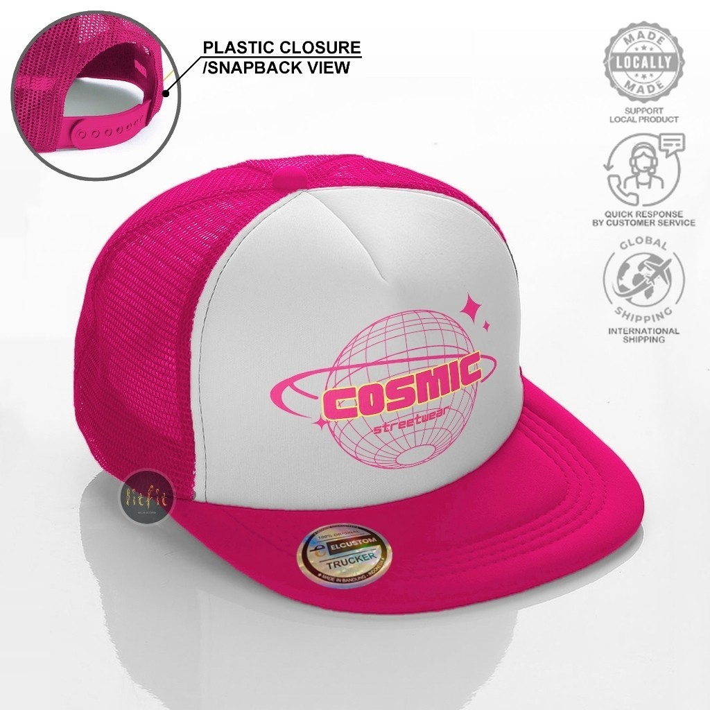 Cosmic Snapback /Topi Snapback Pria /Topi Trucker Jaring /Topi Distro Skena Outfit /Topi Cowok Starb