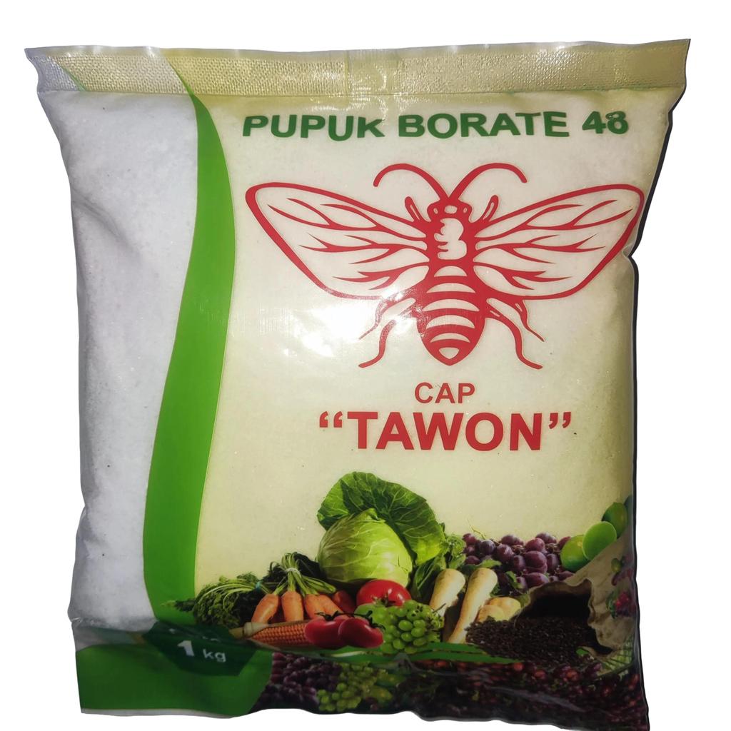 PUPUK BORATE 48 Cap TAWON 1KG Mikro Boron Kristal Meningkatkan Kualitas Buah