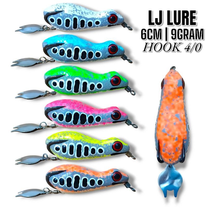 SOFT FROG LJ LURE UKURAN 6CM.9GRAM.UMPAN CASTING GABUS DAN TOMAN