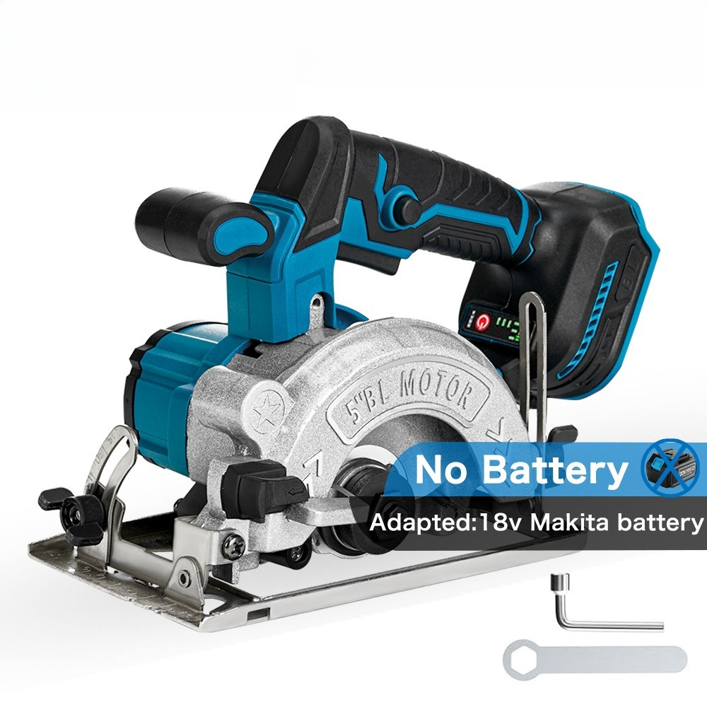 5 Inch 125MM Brushless Electric Rechargeable Circular Saw High Power Cordless Woodworking Cuttiing T