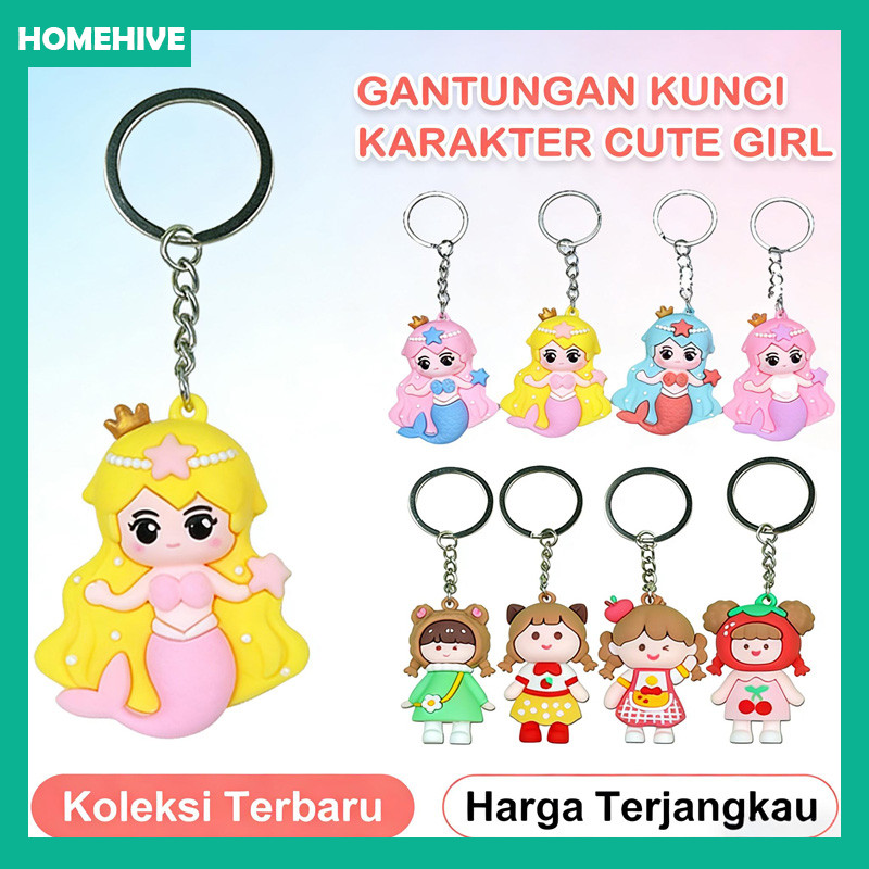 Gantungan Kunci Karakter Kartun Lucu / Gantungan Kunci Karakter Lucu / Gantungan Kunci Karet / Gantu