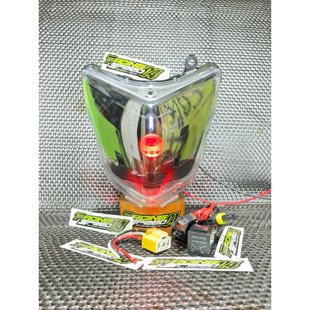 Reflektor Lampu Depan Biled H4 + Socket CB 150 R Old 2012 2013 2014 2015 Tinggal Pasang lampu biled 