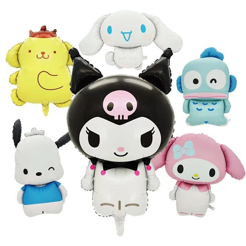 Kuromi Party Balloon Cinnamoroll Mymelody Aluminum Balloon Decoration Supplies Kids Birthday Party B
