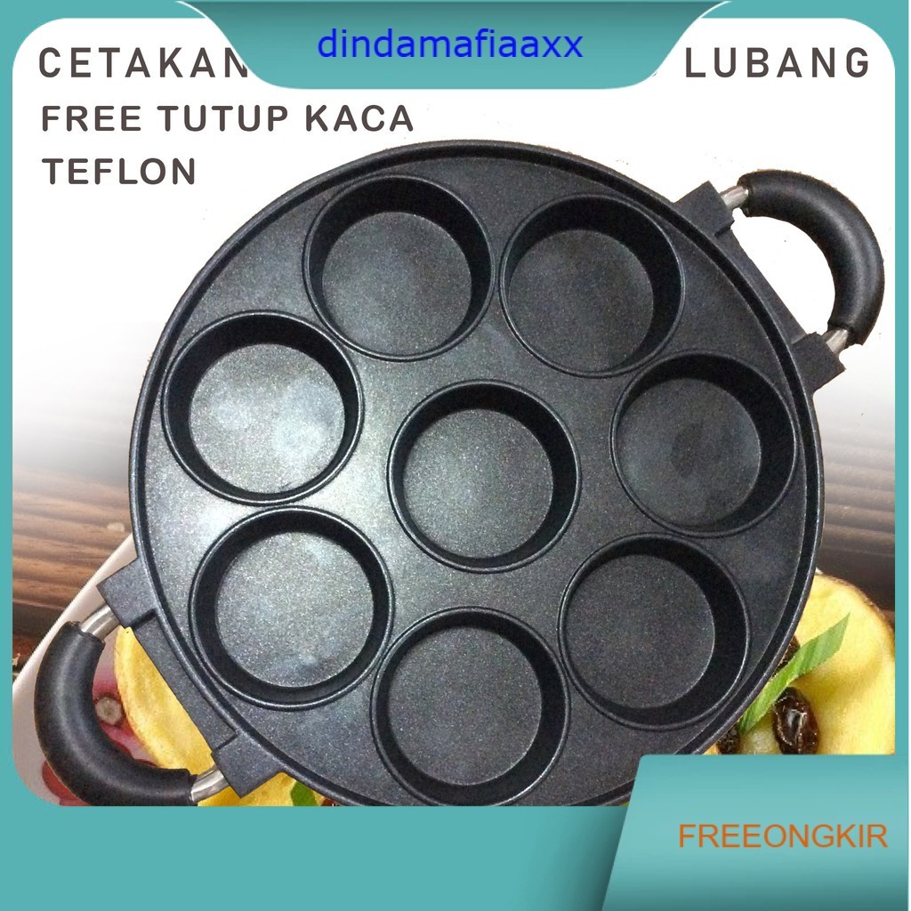Cetakan Lumpur Apem happycall apem lubang 8 teflon - snack maker 8 holes Cetakan Lumpur teflon