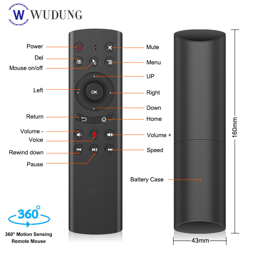 G20S For Android TV 2.4G Wireless Voice Remote Control Mini Smart Kyeboard Sensing Air Mouse Google 