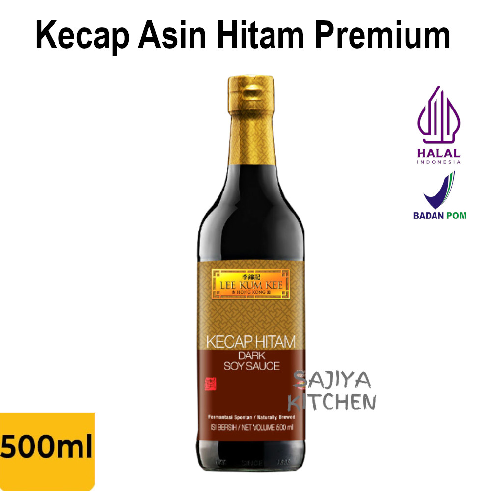 LEE KUM KEE Dark Soy Sauce 500 ml Kecap Asin Hitam Pekat Halal Premium Tanpa MSG