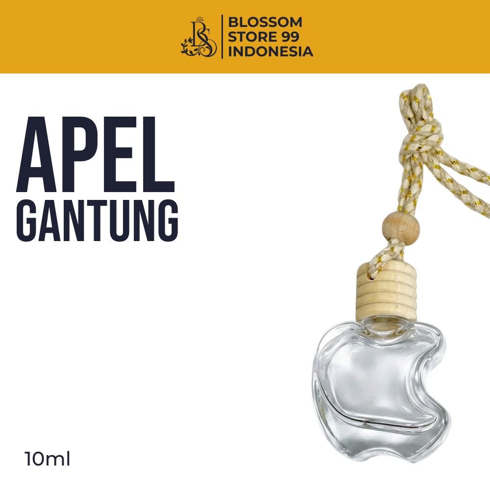 Botol Parfum Mobil Apel Gantung 10ML - Botol Parfum Mobil Kosong - Botol Apel 10ML - Blossom Store