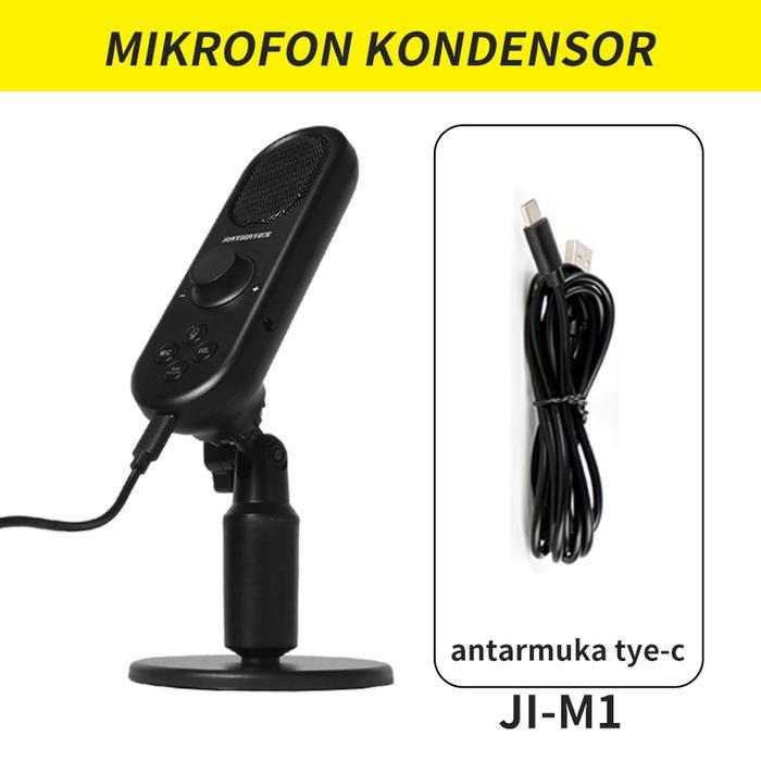 RAYHAYES Mikrofon Kondensor Microphone USB Cardioid untuk PC Laptop Rekaman Podcasting Livestream Mi